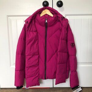 DKNY Women's Puffer Jacket in Vibrant Pink - M